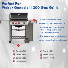 66032 Flavorizer Bars Replacement Parts for Weber Genesis II Grill Flavor Bar…