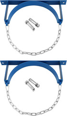 2 Pack Wall Mount Gas Cylinder Brackets Safety Chain Holder Heavy Duty Rack Kits