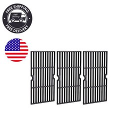 Durable 3-Piece Cast Iron Grill Grates for Charbroil Gas Grills, 16 15/16″ Size