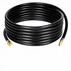 Extended 24FT RV Propane Hose Quick Connect Grill Fire Pit Camping Gas Hose