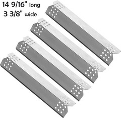Stainless Steel Flavor Bars Heat Plates 14 9/16″ 4pcs for Nexgrill Grill Master