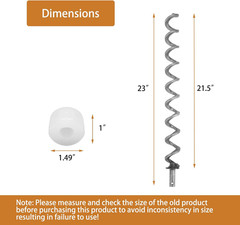 23 Auger Shaft Push Rod Auger Motor Brushing for Pit Boss 1000 1100 Traeger