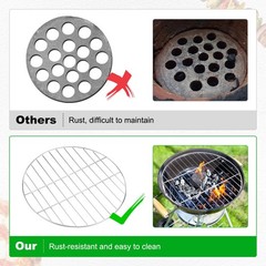 2 Pack Grill Grate Replacement, Steel Grill Grates for BBQ Parts [13.39 Inch]