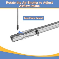 Derurizy Stainless Steel Grill Burner Tubes Replacement for North American