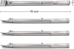 Replacement Grill Burners Crossover Tubes Heat Plates for Charbroil