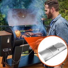 Barbqtime Flame Broiler Kit for Pit Boss Pellet PB1600 Series, Gray