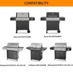 5 PCS Grill Heat Tent Replacement Fits DynaGlo DGB515SDPD 15×3 13/16 Inch