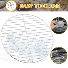13.7″ Round Grill Grates Set of 3, Replacement Cooking Grates, Chromed Iron S…