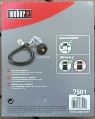 Weber 14.5 Inch Replacement Hose and Regulator Kit 7501