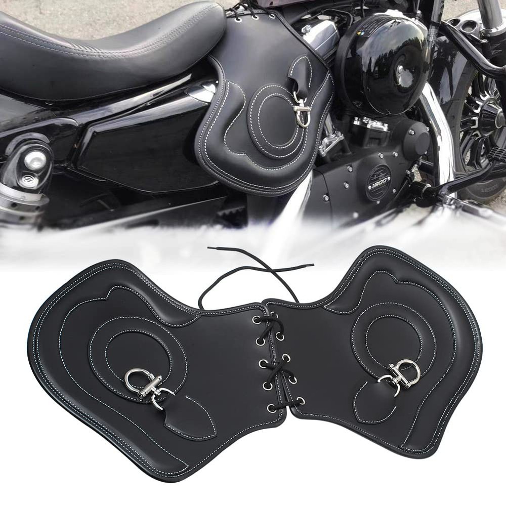 Leather Heat Shield Deflector Universal for Harley Touring Softail Dyna