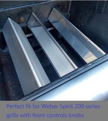 For Weber Spirit E-210 Grill Parts Stainless Steel Flavorizer Bars 3Pcs