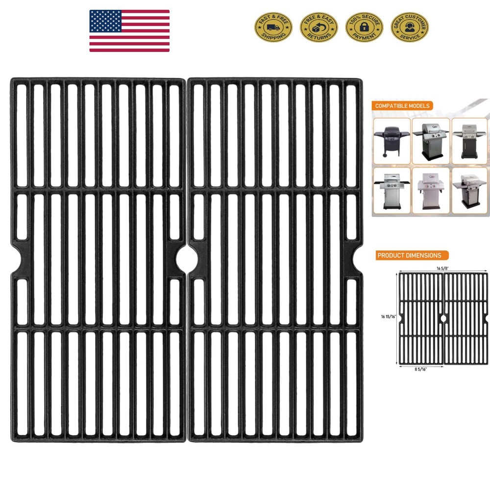 Charbroil Grill Grate Replacement – High-Quality Cast Iron for Better Barbecues