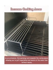 QuliMetal Stainless Steel Warming Rack for Weber Genesis 300 Series(2007-2016…