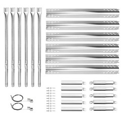 Gas Grill Burner Replacement Kit 6 Burners Stainless Steel Heat Plates Igniters