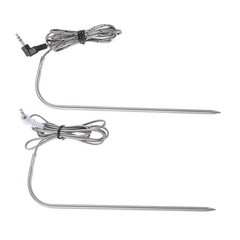 Safe and hygienic meat probes for Traeger Grills wood pellet oven 2 pack