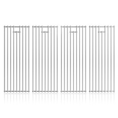 4Pack 19.25″ Stainless Steel Cooking Grates Replacement for BBQ Grill Parts, 7 B