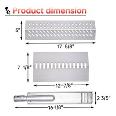Cozilar 16516 16631 16520 Grill Burner for 4 Burners Bull Grill Replacement P…