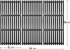 Cast Iron Grill Cooking Grates Grid 18 1/4″ 3-Pack for Char-Broil TRU-Infrared