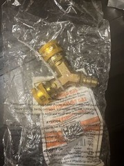 GAS-FLO, Gas Quick Disconnect 3/8 Y Splitter, CSA Certified for Propane and Natu