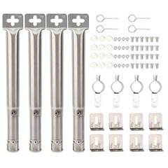 Stainless Steel Adjustable Grill Burner 30 5cm to 44 5cm for BBQ Enthusiasts