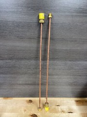 2pc Marshall Copper Pigtail POL x 1/4″ 7/8” Hex1/4” Tube Inverted Flare 1679 New