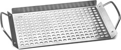 76631 Stainless Steel Grill Topper Grid 11″x7″ BBQ Pan With Handles