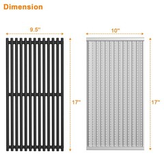 Cooking Grates and Emitter Plates Replacement Parts for Charbroil Commercial …