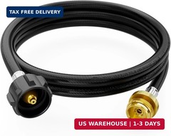 CALPOSE 6 Feet Propane Adapter Hose, 1lb to 20lb Adapter Converts 1lb Appliances