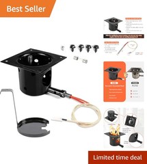 Upgraded Pellet Grill Fire Burn Pot and Ignitor Kit for Traeger Pit Boss