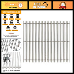 17.5″ Stainless Steel Grill Grates for Weber Spirit & Genesis BBQ Grills – Durab