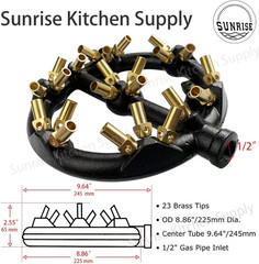 Commercial 23 Tips Jet Burner Kitchen Supply Natural Gas