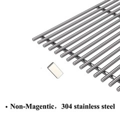 2 PCS S5102B 17 Inch Stainless Steel Cooking Grid Grates For Grill Chef BM616