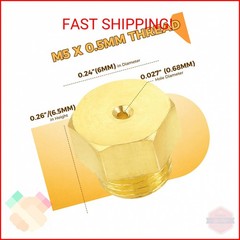 ETERMETA 20 Pcs Propane Gas Orifice Nozzle Conversion Kit, Brass Jet Nozzles, Pr