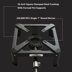 Cookamp Propane Burner For Outdoor Cooking Single Burner-Standard