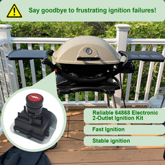 64868 Electronic 2-Outlet Ignition Kit for Weber Q1200 Q2200 Grills