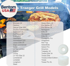 Auger Motor Bushing Part Compatible with Traeger, Pit Boss, Camp Chef & Z Grills