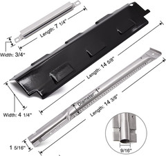 Grill Repair Parts for Charbroil Kenmore 4 Burner Tube Heat Plate Shield Ignitor