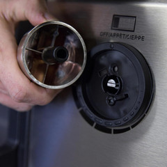 Chrome Look Control Knobs for Large D Shaped Valve Stems