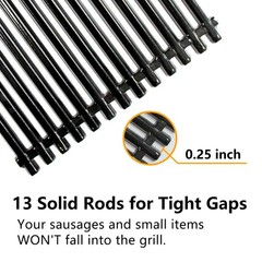 Hongso 17.4″ Porcelain Steel Grill Grates 7525 for Weber Genesis Silver Gold B/C