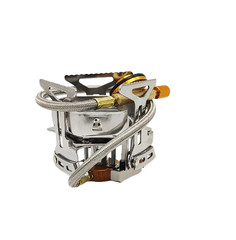 Outdoor Gas Burner Portable Split Camping Stove 4000W Windproof Stainless Steel