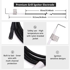 Criditpid Grill Replacement Parts for Nexgrill 720-0830H 720-0783E Silver