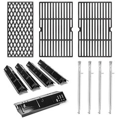 Grill Replacement Parts Kit for 3/4/5 Burner Grills – Heat Plates, Burner Tubes,