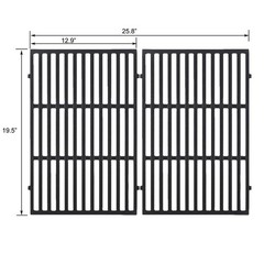 Replacement Grill Grates for Weber Genesis E-310 E-330 S-310 S-330, Cast Iron 19