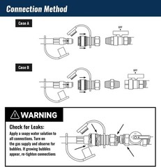 15 Feet 1/2 inch ID Natural Gas Grill Hose with Male Quick Connect Plug and 3…