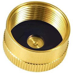 ANPTGHT 6pcs Refill Propane Bottle Cap Solid Brass 1lb Tank Sealed 6