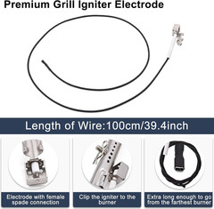 Criditpid Grill Replacement Parts for Charbroil 463242716 463257520 463242715 46