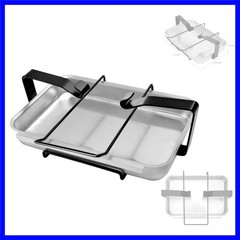 7515 Aluminum Gas Grill Catch Pan and Holder Grease Collection Pan Replacemen…