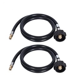 GGC 4 Feet RV Propane Pigtail Hose QCC1 Connector with Acme and a 1/4” Inver…