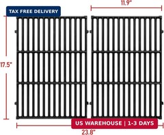 GGC 7638/7639 Grill Grates for Weber Spirit &Spirit II 300 Series, 17.5″ Grill P