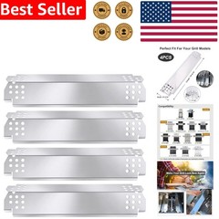 4-Pack Stainless Steel Grill Heat Plates for Nexgrill 720-0830H 720-0888N Burner